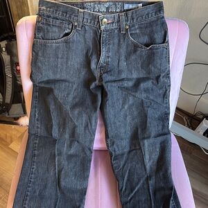 Gray Jeans Men's Dark Gray Relaxed Jeans